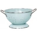 Enamelled colander 22.5cm cream
