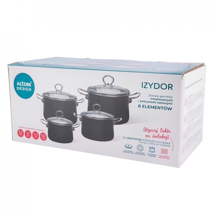 Набор cookware Balbina из 8 предметов цвета шалфея
