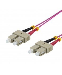 Deltaco SCSC-71 InfiniBand/fibre optic cable 1 m 2x SC Розовый