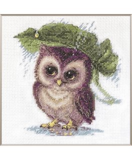Owl in the Rain - Cross Stitch Kit from Aine