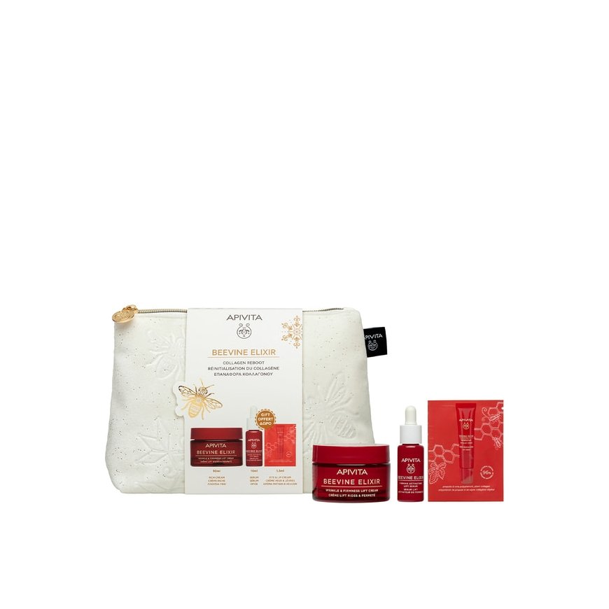 Apivita BEEVINE ELIXIR RICH LIFT AND FIRMNESS CREAM SET 3 pcs