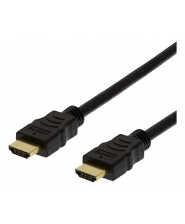 Deltaco Taipuisa HDMI-kaapeli, 4m, 4K UHD, musta