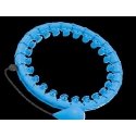 Smart Hula Hoop weight loss hoop with protrusions and a 50cm weight, blue, REBEL ACTIVE Smart Hula Hoop weight loss hoop with protrusions and a 50cm weight, blue, REBEL ACTIVE