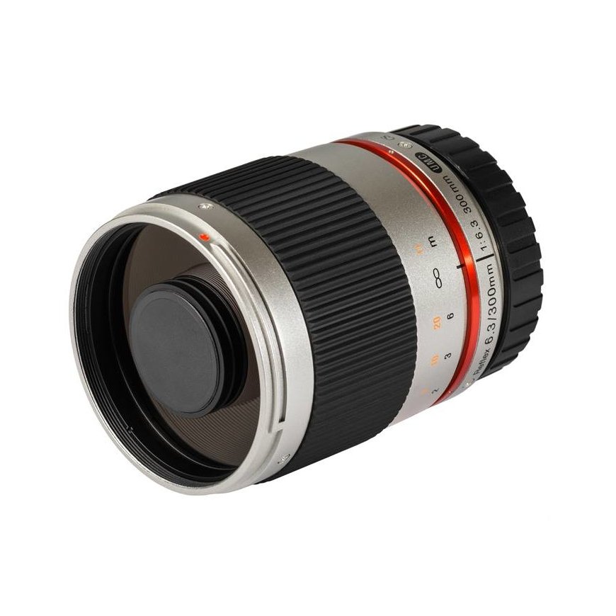 Samyang Reflex f/6.3 300mm Sony E MILC Sidabras