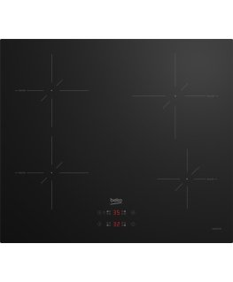 Beko HII64400SMT plīts virsmas sildelements Melns Iebūvēts 60 cm Zonas indukcijas plīts 4 zone(s)