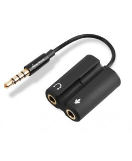 Sharkoon PMP35 audiokaabel 0,12 m 3.5mm Must