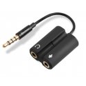 Sharkoon PMP35 audio cable 0.12 m 3.5mm Black Sharkoon PMP35 audio cable 0.12 m 3.5mm Black