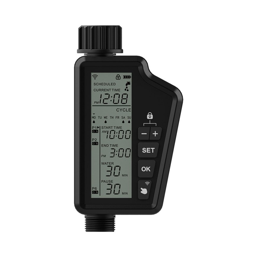 Умный Wi-Fi контроллер полива с большим LCD экраном Avatto SWT60-EU