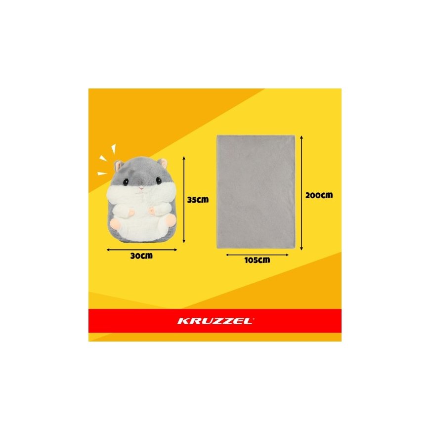 Hamsterit tyynypeitto 2 in 1 Kruzzel 25638