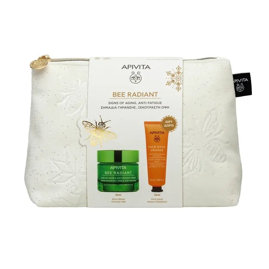 Apivita BEE RADIANT ГЕЛЬ-КРЕМ ДЛЯ КОЖИ С ПРИЗНАКАМИ СТАРЕНИЯ И АНТИУТОМЛЕНИЯ ДЛЯ СУХОЙ КОЖИ, УПАКОВКА 2 ШТ. – 2