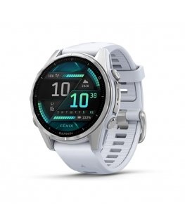 Garmin Fenix 8 3,3 cm (1.3") AMOLED 43 mm Digitaalne 416 x 416 pikslit Puutetundlik ekraan Hõbe WiFi GPS (satelliit)