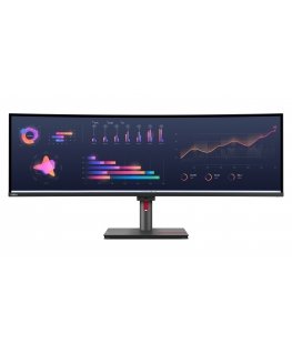 Lenovo ThinkVision P49w-30 monitori 124,5 cm (49") 5120 x 1440 pikseļi DQHD LED Melns