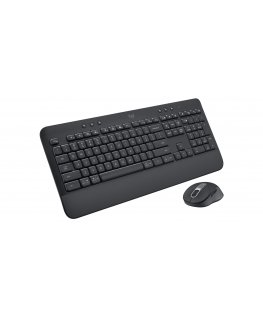 Logitech 920-011004 клавиатура Мышь входит в комплектацию Офисная Bluetooth QWERTY Международный американский стандарт Графит