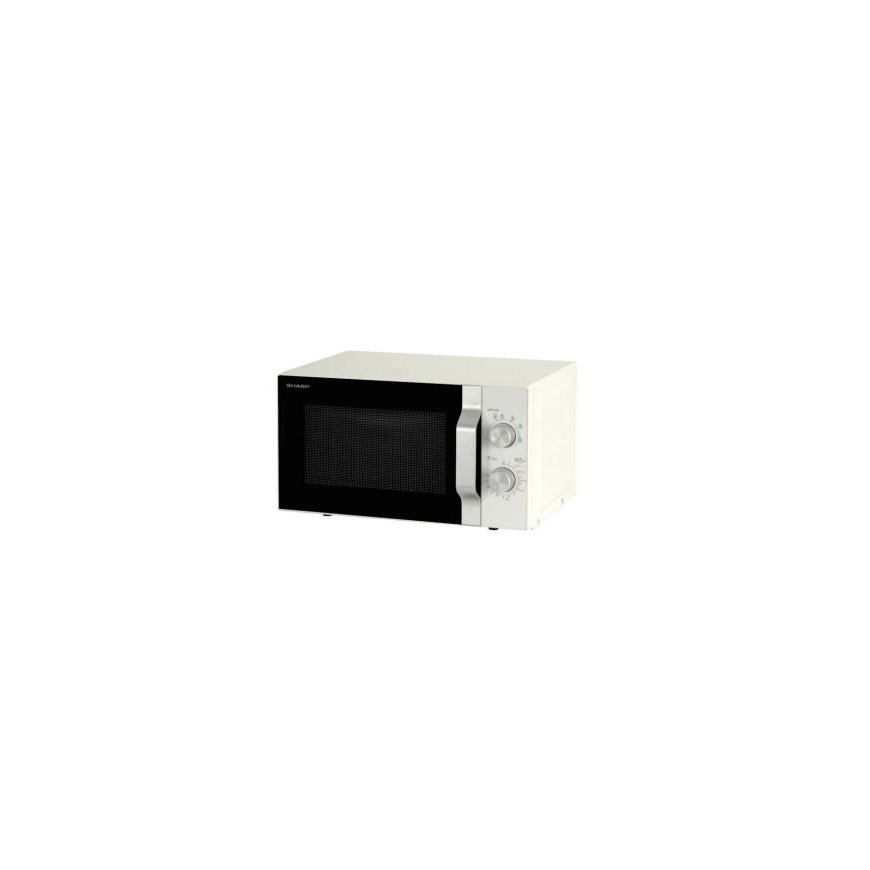 Sharp R204WA microwave Silver, White Solo microwave Countertop 20 L 800 W
