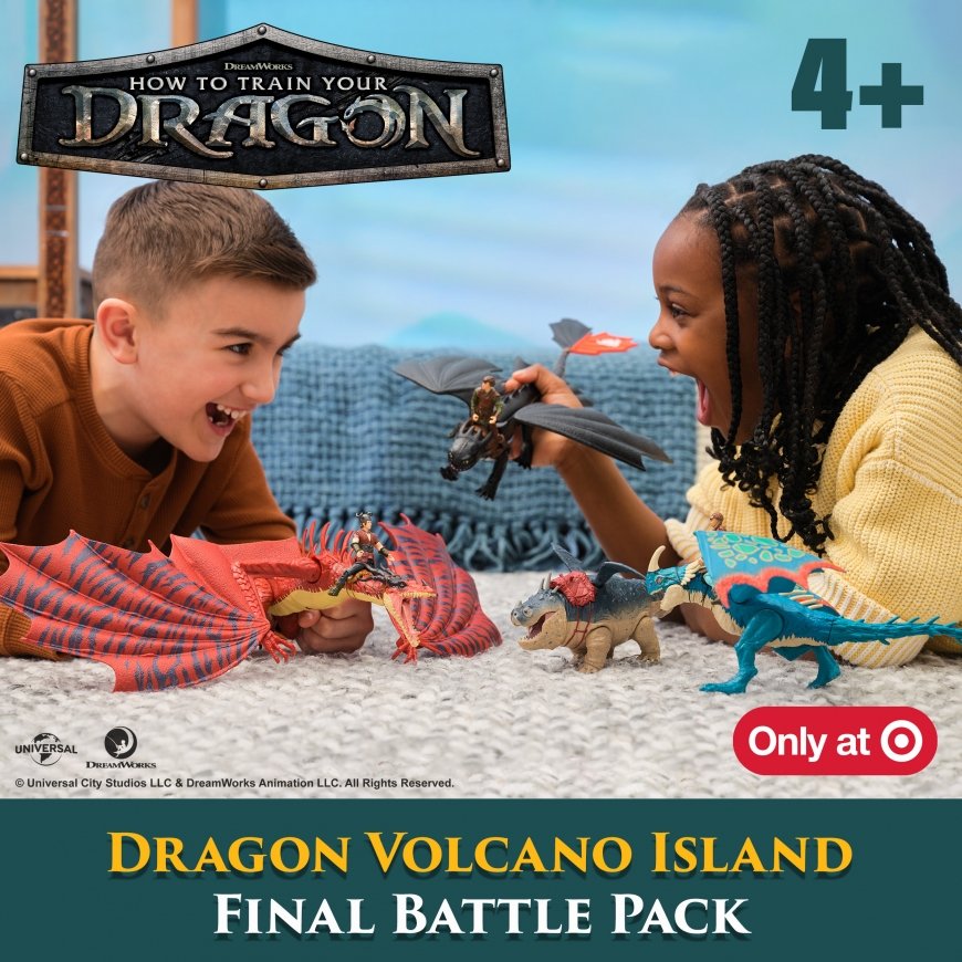 How to train your dragon Dreamworks Dragons , Final Battle Pack of 4 Dragons & 3 Vikings – 3