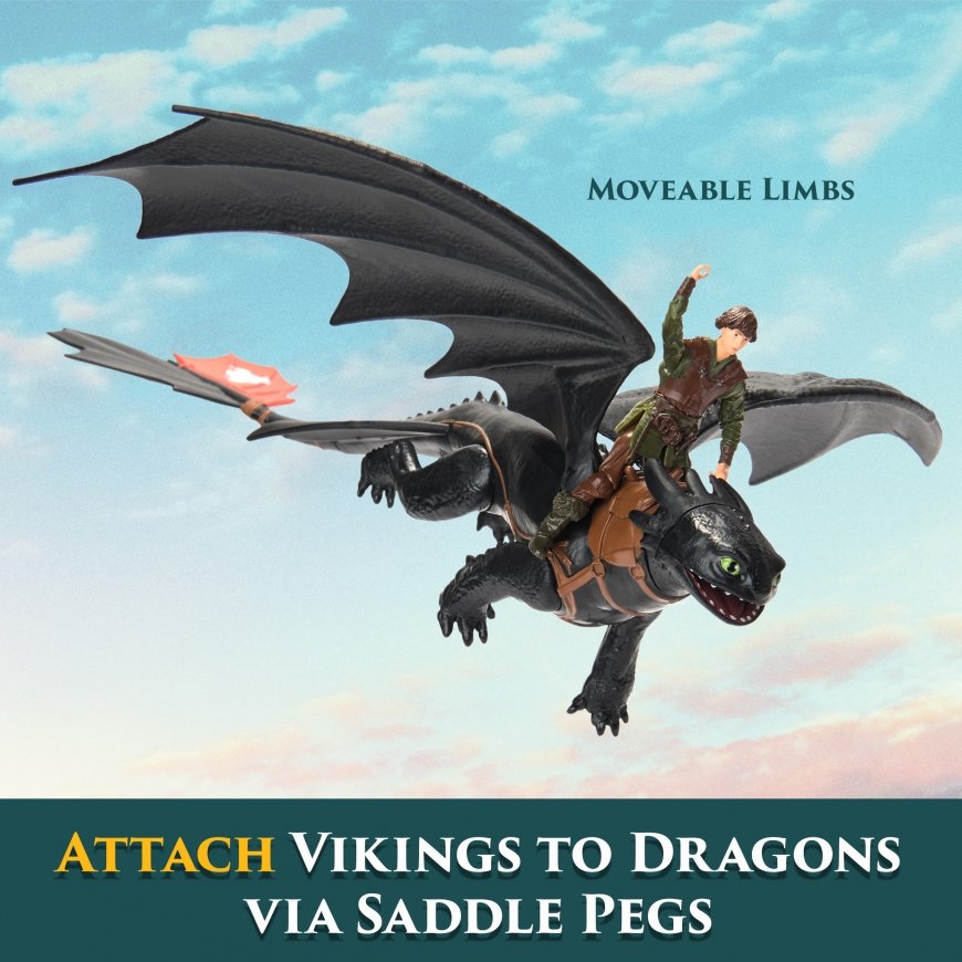 How to train your dragon Dreamworks Dragons , Final Battle Pack of 4 Dragons & 3 Vikings – 4