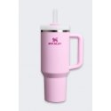 Gertuvė Stanley The Quencher Flowstate Tumbler ar pipeti, termosu, 1,18L, Ķiršu ziedu