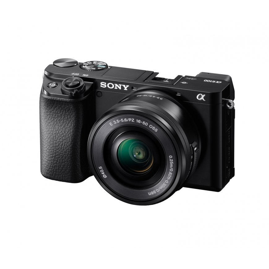 Sony α 6100 MILC 24,2 MP CMOS 6000 x 40000 pikseļi Melns