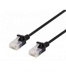 Deltaco UUTP-1037 tinklo kabelis Juoda 1,5 m Cat6a U/UTP (UTP)