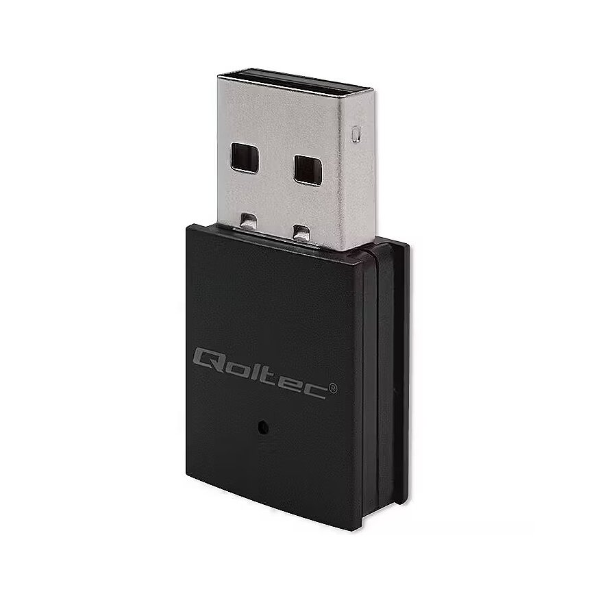 Qoltec Wireless Ultra-Fast Mini WiFi 6 Adapter | AX Standard | Bluetooth 5.4 | USB | 900Mbps
