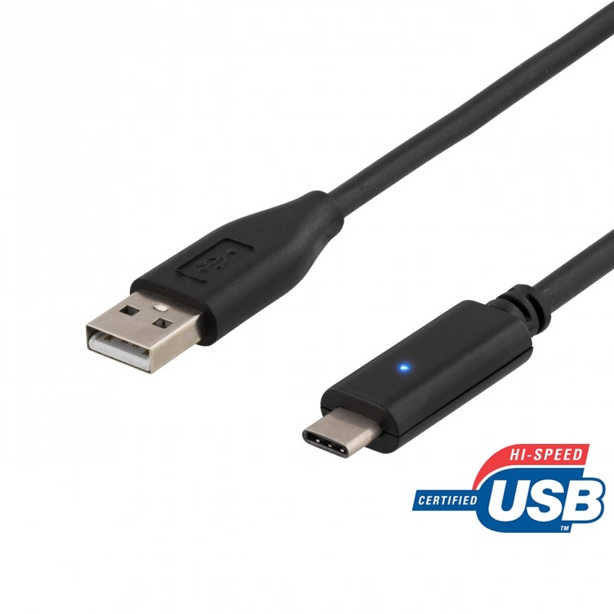 Deltaco USBC-1006 USB kabelis USB 2