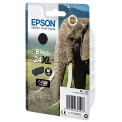Epson Elephant Singlepack Black 24XL Claria Photo HD Ink