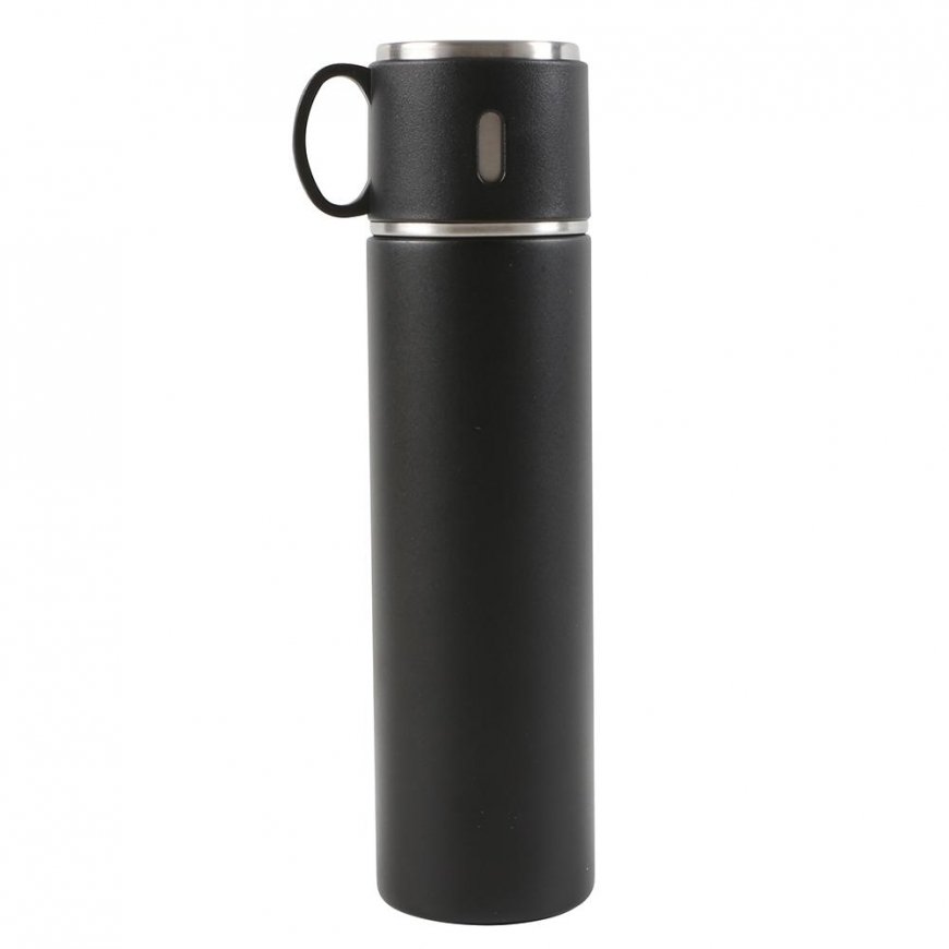 Termoss ar krūzes formas vāku 580 ml, melns