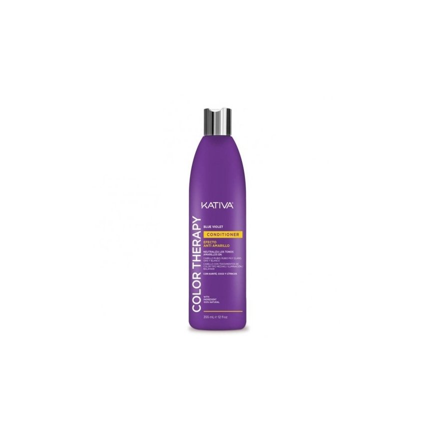 KATIVA COLOR THERAPY Blue VIOLET ANTI-Yellow EFFECT conditioner 355 ml – 2