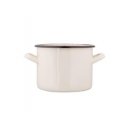Straight pot 2.2L dia. 16cm h. 12cm cream/inside dark Straight pot 2.2L dia. 16cm h. 12cm cream/inside dark