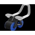 Abdominal muscle exercise device with timer, AB roller Wheel AB-3, color black-blue, REBEL ACTIVE. Abdominal muscle exercise device with timer, AB roller Wheel AB-3, color black-blue, REBEL ACTIVE.