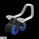 Abdominal muscle exercise device with timer, AB roller Wheel AB-3, color black-blue, REBEL ACTIVE. Abdominal muscle exercise device with timer, AB roller Wheel AB-3, color black-blue, REBEL ACTIVE.