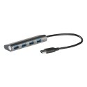i-tec Metal U3HUB448 sąsajos šakotuvas USB 3.2 Gen 1 (3.1 Gen 1) Type-A 5000 Mbit/ai Pilka i-tec Metal U3HUB448 sąsajos šakotuvas USB 3.2 Gen 1 (3.1 Gen 1) Type-A 5000 Mbit/ai Pilka