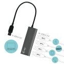 i-tec Metal U3HUB448 sąsajos šakotuvas USB 3.2 Gen 1 (3.1 Gen 1) Type-A 5000 Mbit/ai Pilka i-tec Metal U3HUB448 sąsajos šakotuvas USB 3.2 Gen 1 (3.1 Gen 1) Type-A 5000 Mbit/ai Pilka