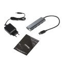 i-tec Metal U3HUB448 keskitin USB 3.2 Gen 1 (3.1 Gen 1) Type-A 5000 Mbit/s Harmaa i-tec Metal U3HUB448 keskitin USB 3.2 Gen 1 (3.1 Gen 1) Type-A 5000 Mbit/s Harmaa