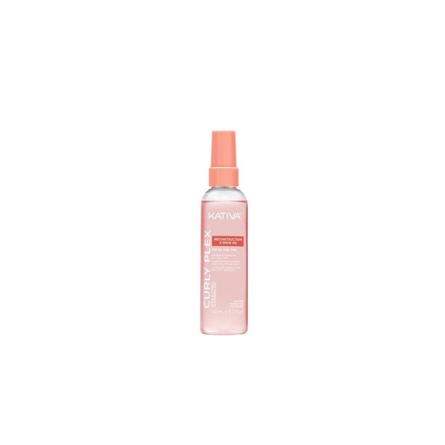 Kativa Skirtas для вьющихся волос Plex Recons y Shine Oil масло для волос, 100 мл