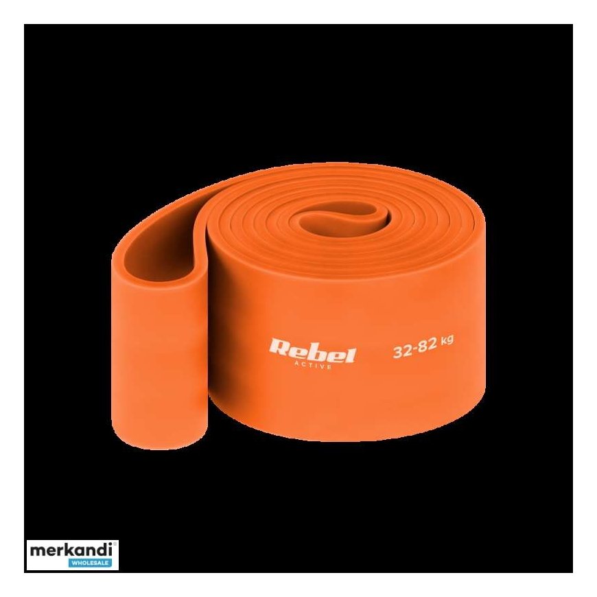 TPE Exercise Band - Power Band PT-7, orange 32-82 kg REBEL ACTIVE