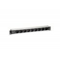Equip 9-Outlet German Power Distribution Unit, Aluminum Shell Equip 9-Outlet German Power Distribution Unit, Aluminum Shell
