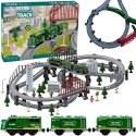 WOOPIE Modern Electric Train XXL Track Cargo Locomotive Set 115 pcs. WOOPIE Modern Electric Train XXL Track Cargo Locomotive Set 115 pcs.