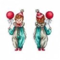 Набор для вышивания крестиком "Молодой клоун" Beldizart 16*8 см SR-1114
