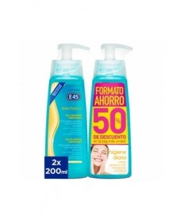 Lutsine E45 BACTOPUR puhdistava geeli 2 x 200 ml pakkauksessa