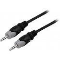 Deltaco MM-154 audio kabelis 15 m 3.5mm Melns Deltaco MM-154 audio kabelis 15 m 3.5mm Melns