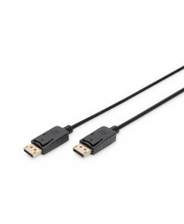 Digitus AK-340103-050-S DisplayPort kabelis 5 m Melns