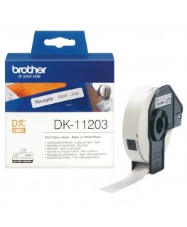 Brother DK-11203 markeerimisteip Must valgel taustal
