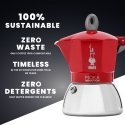 Bialetti Moka Induktion Mokkapannu 0,28 L Punainen, Ruostumaton teräs Bialetti Moka Induktion Mokkapannu 0,28 L Punainen, Ruostumaton teräs