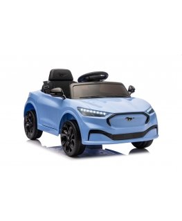 Lean Cars Lapsille tarkoitettu sähköauto Ford Mustang Mach-E sininen 24V