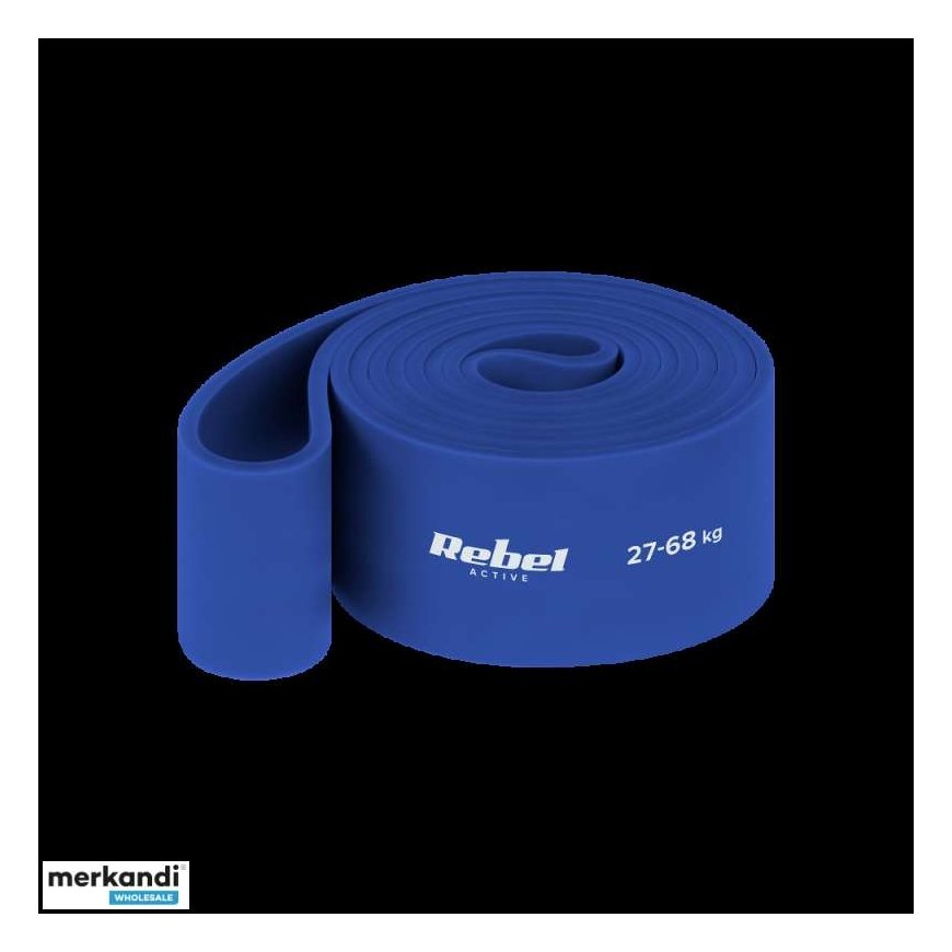 TPE harjutusrihm - Power Band PT-6, sinine 27-68 kg REBEL ACTIVE