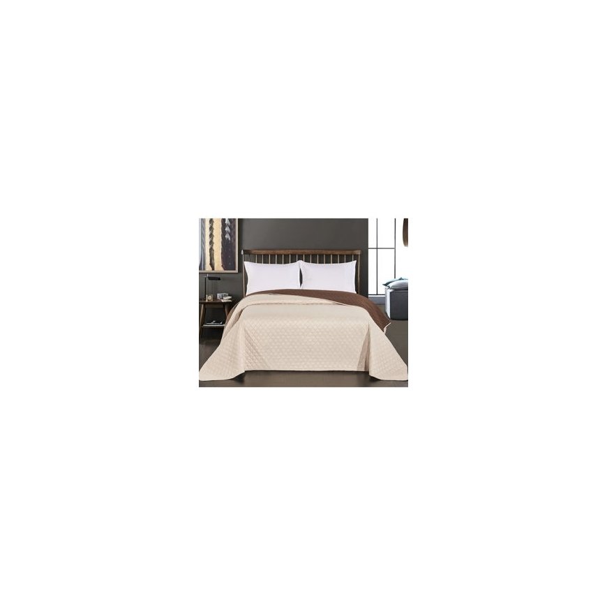 Axel Bedspread color gray simple material - microfiber textile 240x260 DecoKing – 2