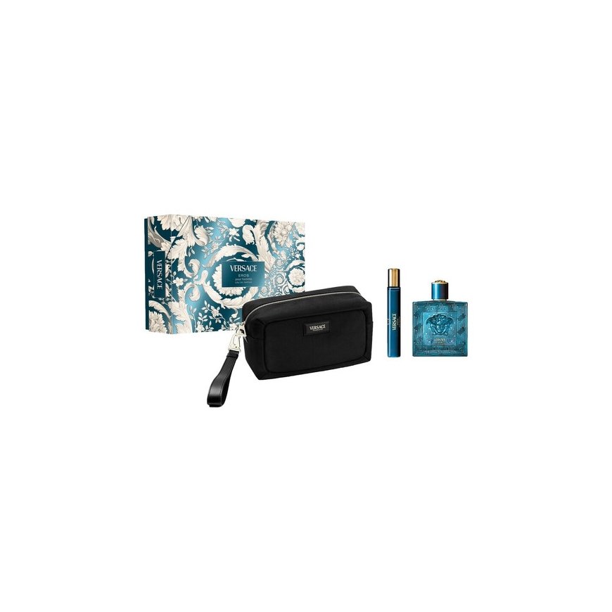 Versace Eros Eau De Parfum Suihke, 100 ml Setti 3 Kappaletta