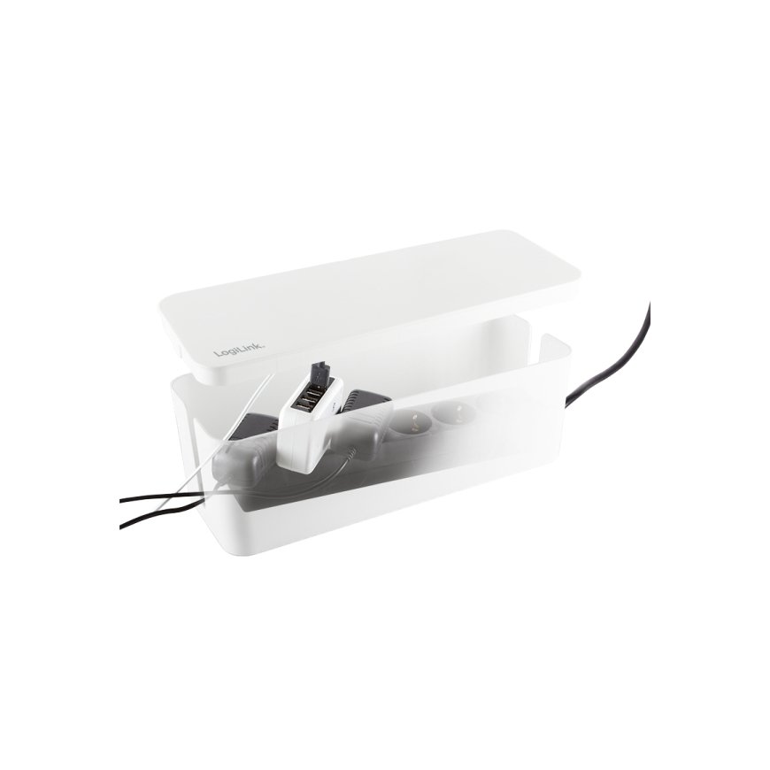 LogiLink KAB0078 cable organizer Universal Cable box White 3 pc(s) – 2