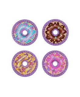 Beldizart ristipistoin koristelu setti „Donuts. Badges. Magnets“ 6*6 cm ST-1027